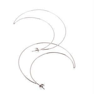 Moon Hoop Earrings